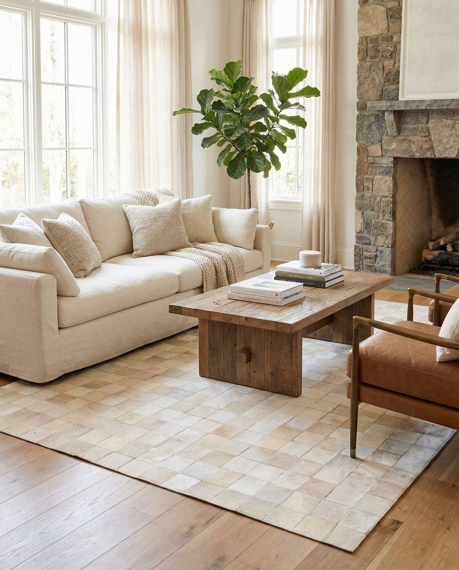 5' x 8' Cowhide Rug