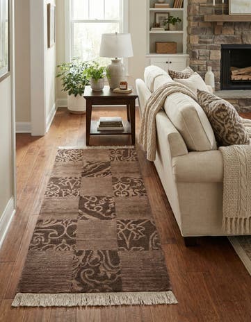2' 9 x 6' 7 Hand Knotted Darya Wool Runner Rug