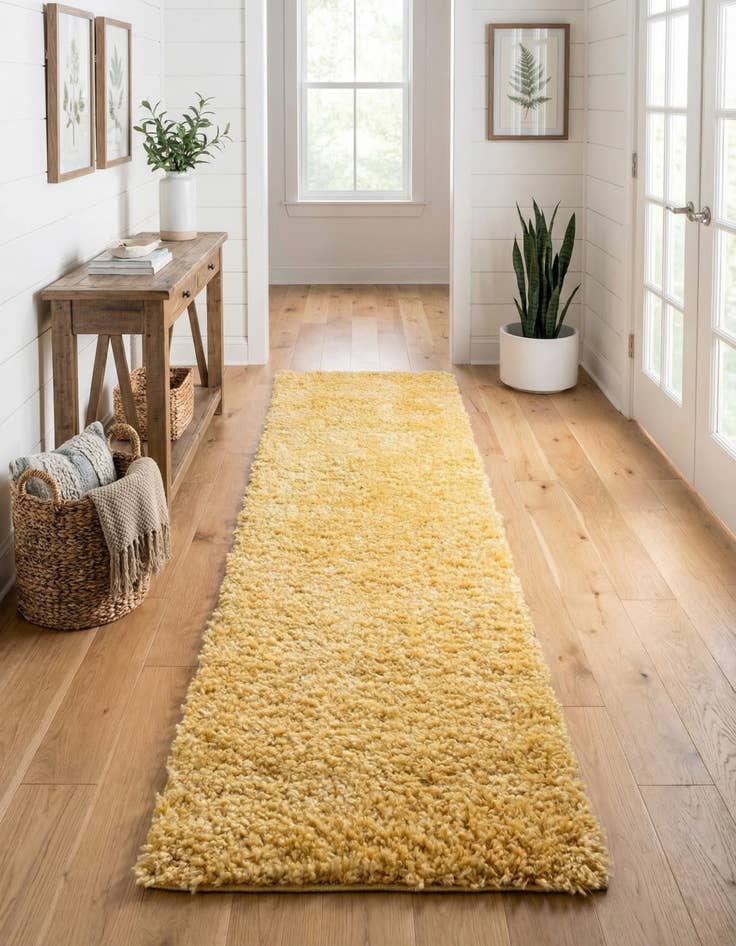 Detail image of  2' 7 x 20' Zermatt Shag Runner Rug