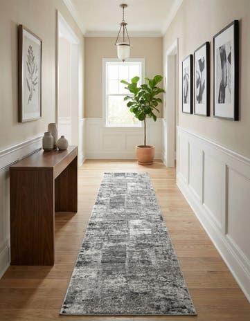 Gray Finsbury Runner Rug