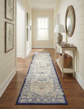 Blue Charlotte Runner Rug