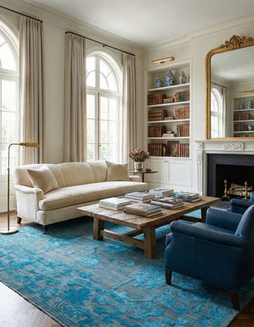 10' 1 x 13' 10 Hand Knotted Oushak Wool Rug