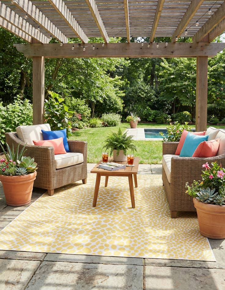 Detail image of 6' x 9' Easy-Clean Jill Zarin Cape Town Indoor / Outdoor Rug