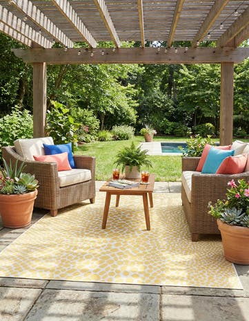 6' x 9' Easy-Clean Jill Zarin Cape Town Indoor / Outdoor Rug