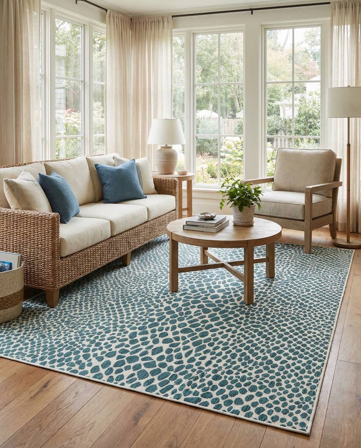 Detail image of 7' x 10' Easy-Clean Jill Zarin Cape Town Indoor / Outdoor Rug