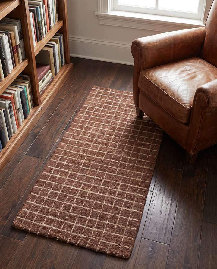 2' x 4' 1 Heritage Line Wool Runner Rug