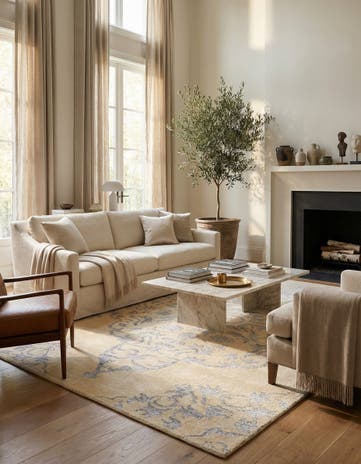 5' x 8' Hand Knotted Darya Rug