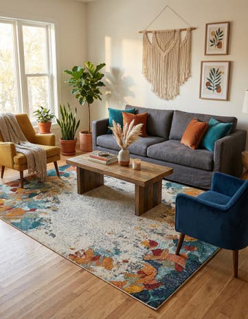 8' x 10' Washable Theia Rug