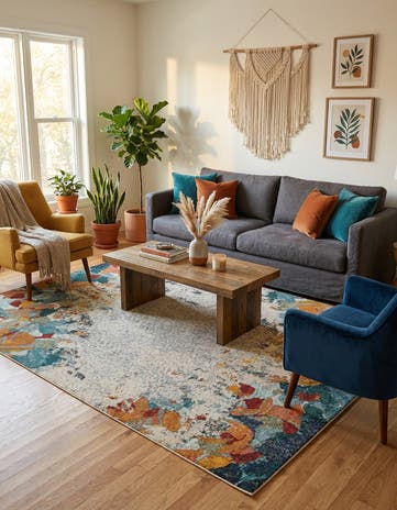 8' x 10' Washable Theia Rug