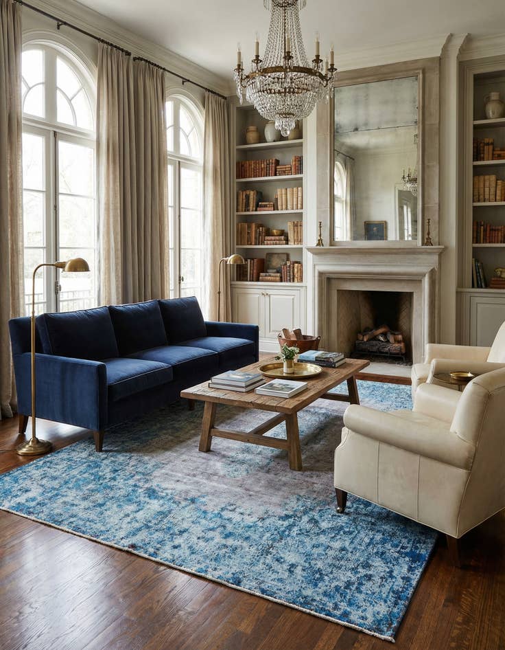 Detail image of 9' 9 x 13' Vintage Royal Wool Rug