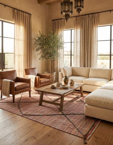 5' 8 x 7' 8 Hand Woven Kilim Modern Wool Rug