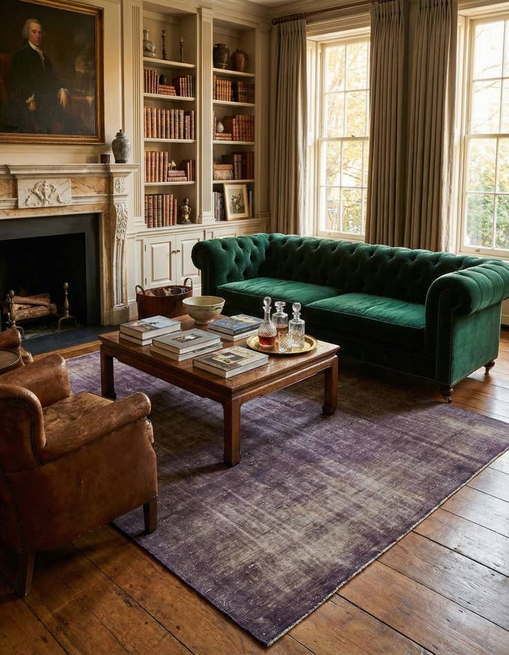 Detail image of 6' 2 x 9' 6  Hand Knotted Ultra Vintage Persian Wool Rug