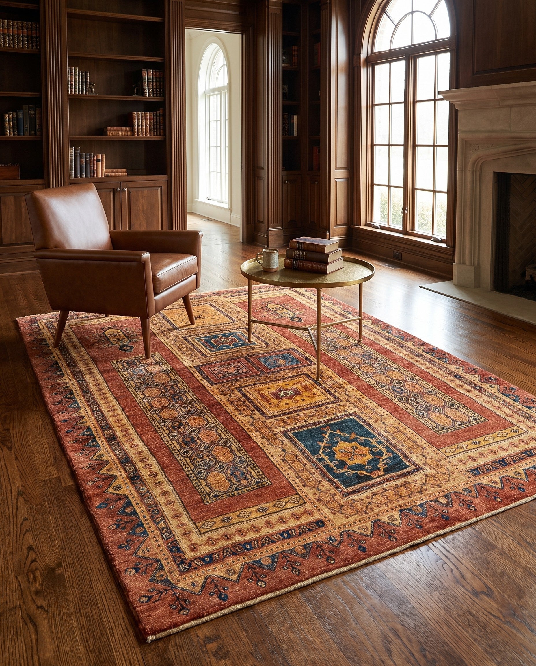 5' 1 x 6' 9 Luribaft Wool Rug