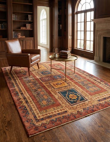 5' 1 x 6' 9 Luribaft Wool Rug