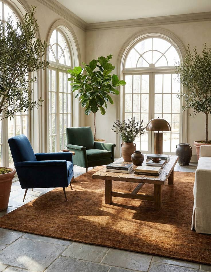 Detail image of 5' 6 x 8' Juma Wool Rug