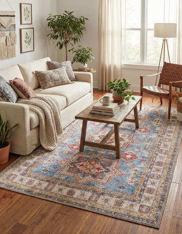 5' 1 x 8' Washable Timeless Rug