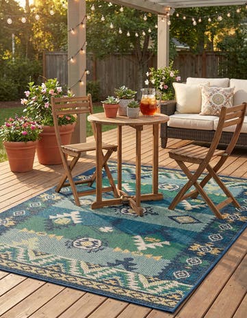 4' x 6' Easy-Clean Baja Indoor / Outdoor Rug