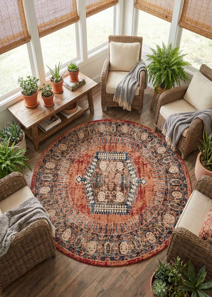 7' 10 x 7' 10 Eden Round Rug