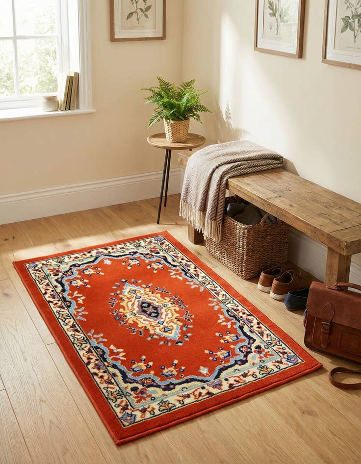 Detail image of 2' x 3' Mashad Design Rug