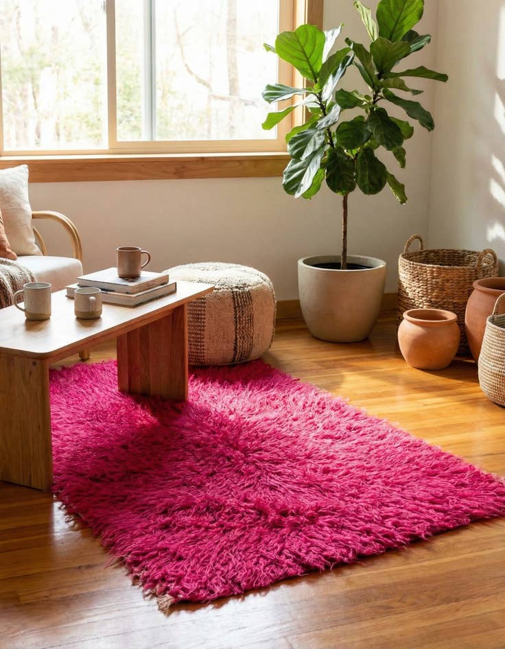 Detail image of  2' 6 x 4' 8  Hand Knotted Moroccan Wool Runner Rug