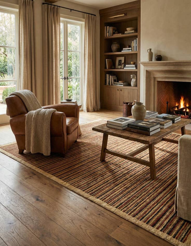 Detail image of 5' 8 x 7' 7 Juma Wool Rug