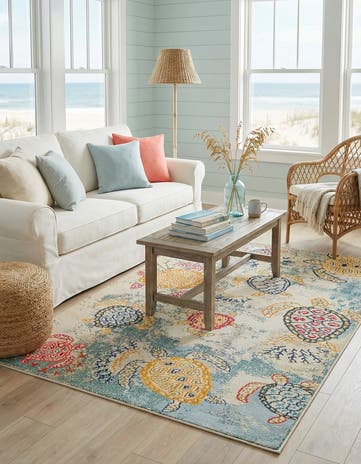 Beige Washable Amalfi Rug