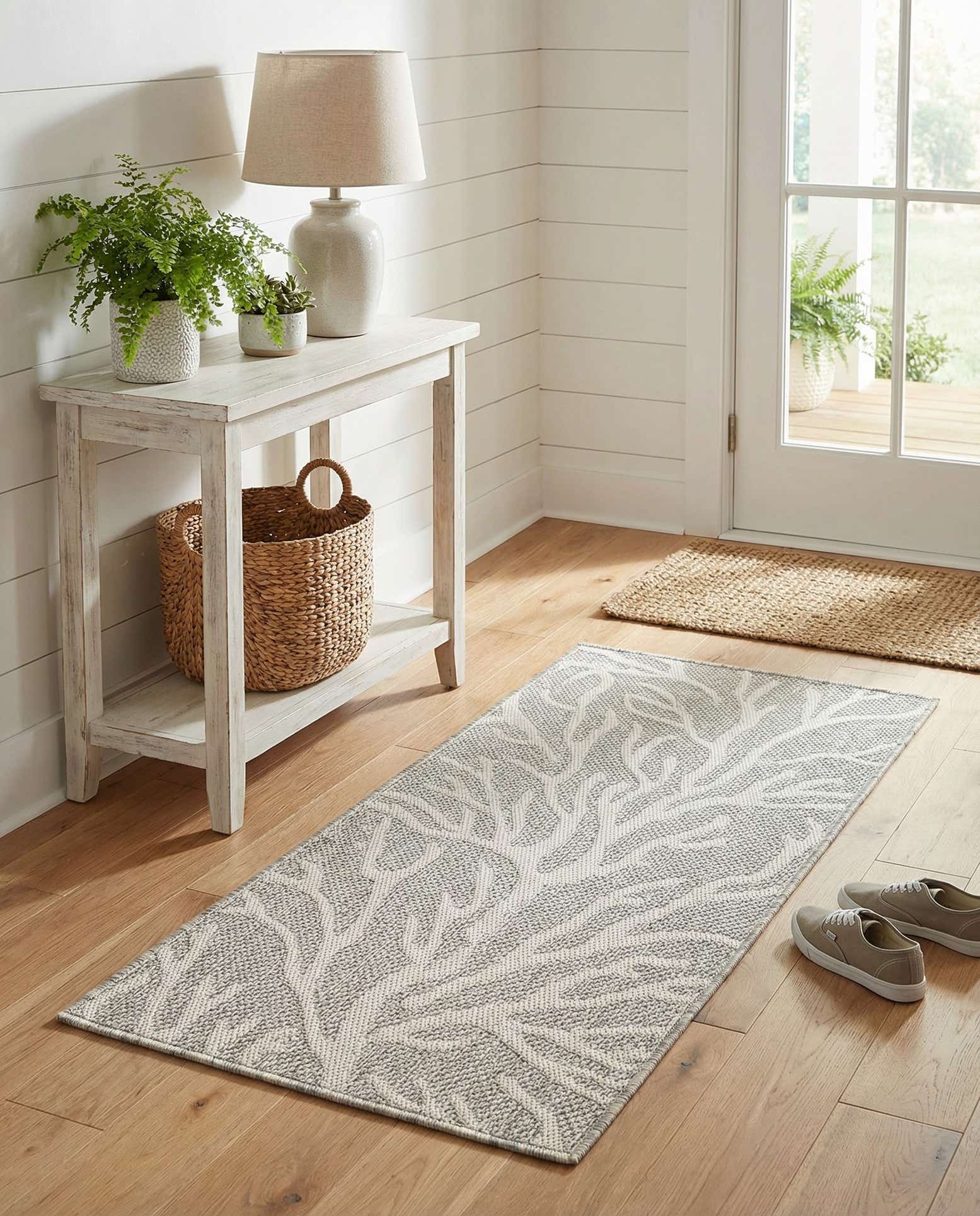 2' x 4' Easy-Clean Coastal Indoor / Outdoor Runner Rug