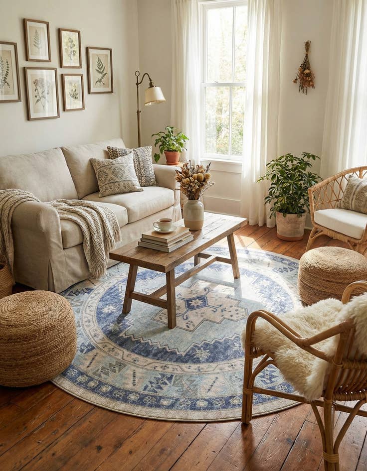 Detail image of 7' 10 x 7' 10 Whitney Round Rug