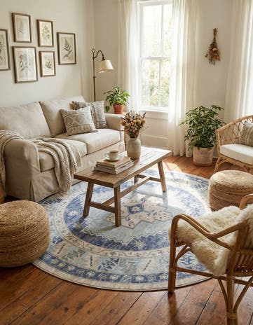 7' 10 x 7' 10 Whitney Round Rug