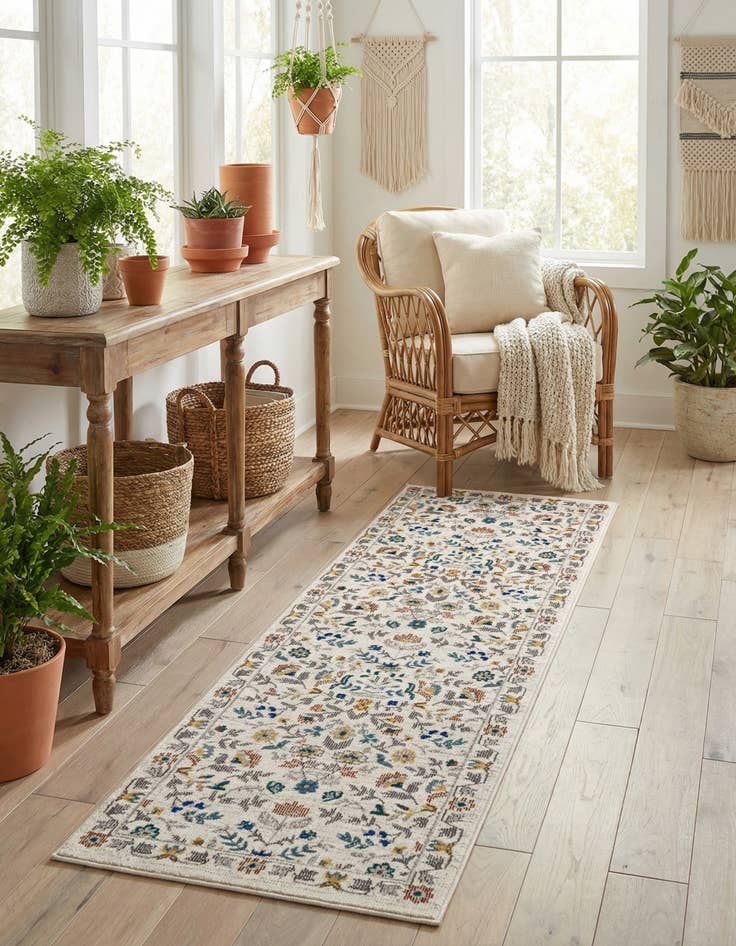Detail image of 2' x 6' Blossom Runner Rug
