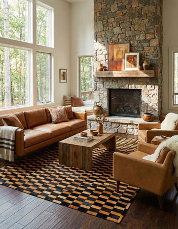 8' 3 x 10' Cowhide - Patchwork Rug