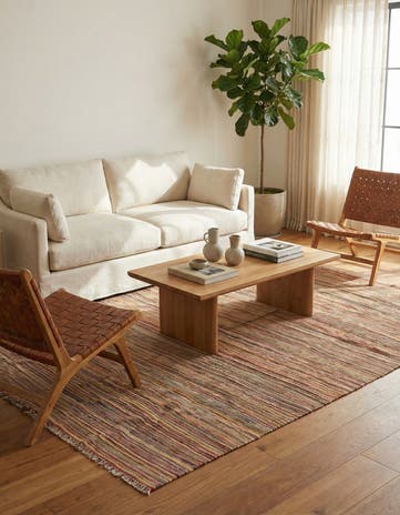 5' x 6' 7 Hand Woven Kilim Modern Wool Rug