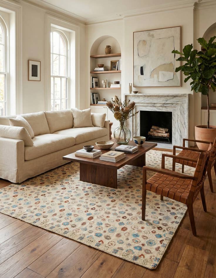 Detail image of  8' 3 x 10' 3  Hand Knotted Darya Wool Rug