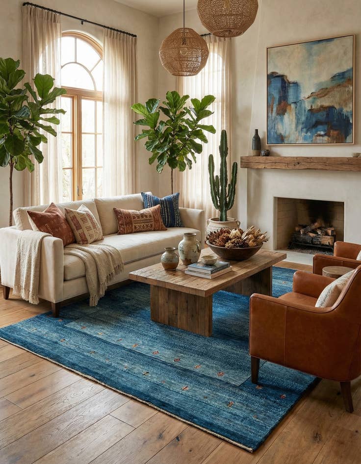 Detail image of  4' 11 x 6' 4  Hand Knotted Kashkuli Rug