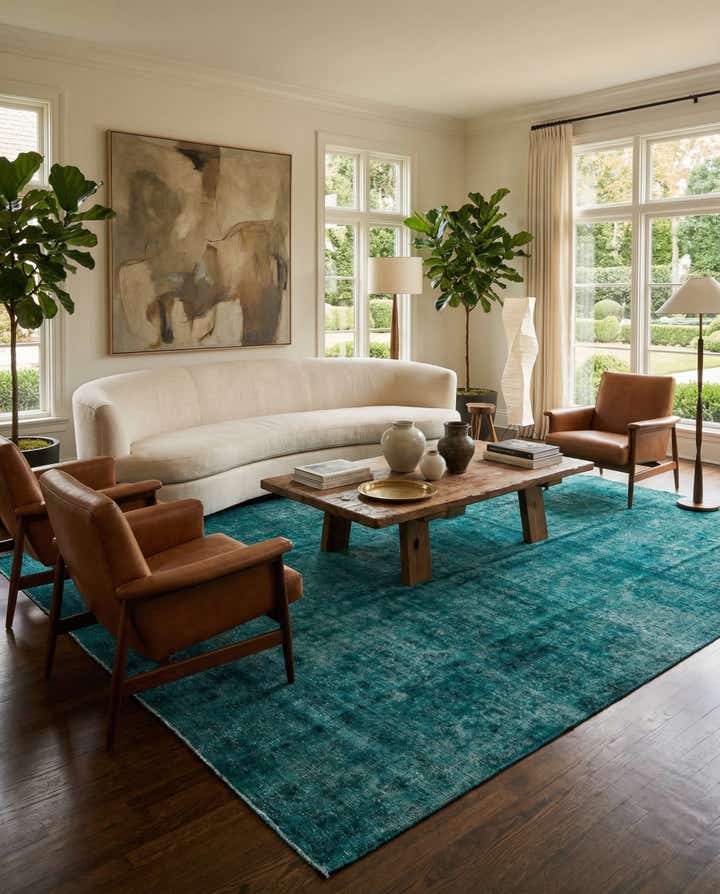 9' 3 x 12' 6 Hand Knotted Ultra Vintage Persian Wool Rug