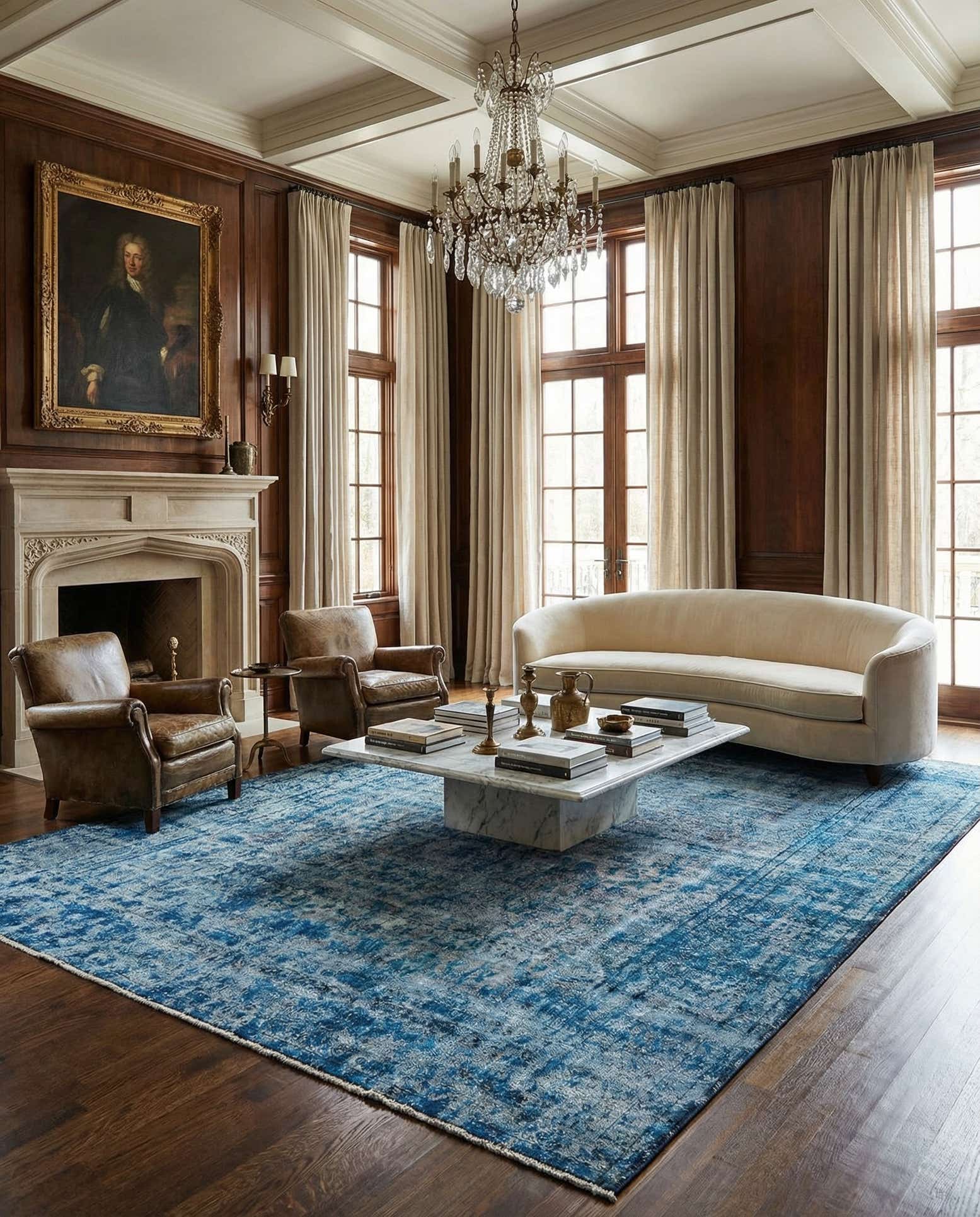 9' 9 x 12' 11 Vintage Royal Wool Rug