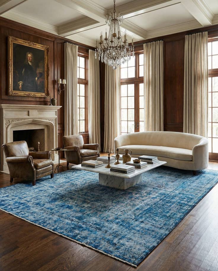 Detail image of 9' 9 x 12' 11 Vintage Royal Wool Rug