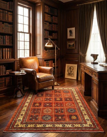 3' 8 x 5' 1 Kashkuli Wool Rug