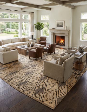 15' 10 x 24' 9 Hand Knotted Moroccan Wool Rug