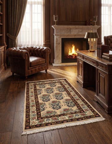 3' 3 x 5' 1 Hand Knotted Bidjar Persian Wool Rug
