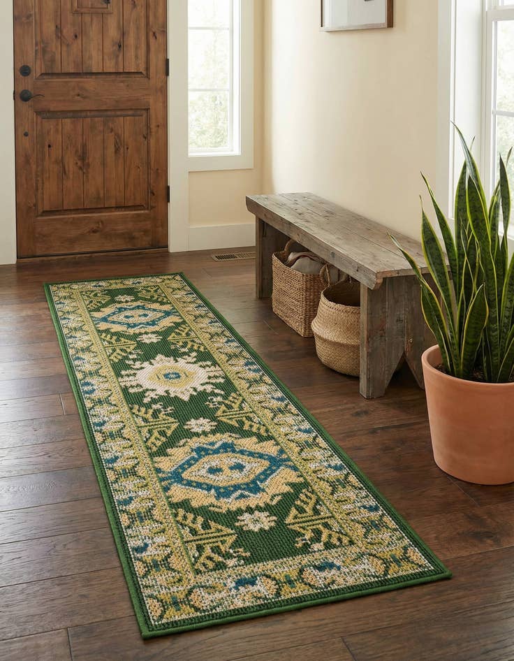Detail image of  2' x 6'  Washable Baja Indoor / Outdoor Runner Rug