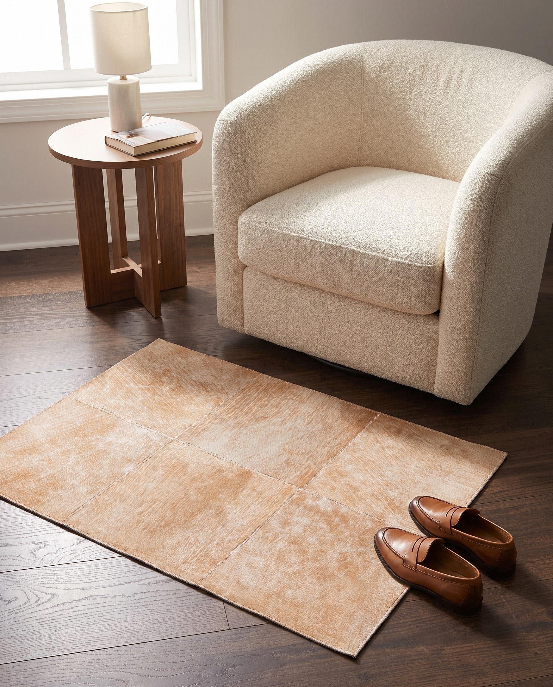 2' x 3' Cowhide Leather Rug