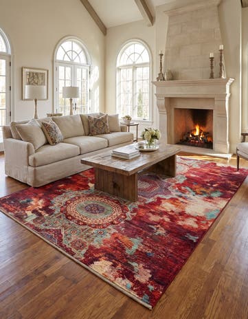 6' 9 x 9' 5 Hand Knotted Mamluk Ziegler Rug