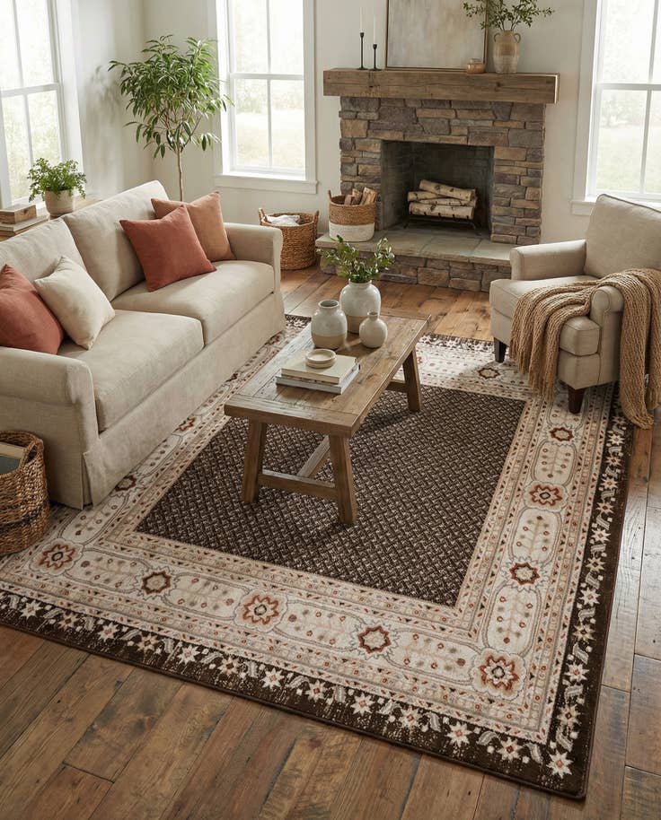 Detail image of 7' 10 x 7' 10 Charlotte Square Rug