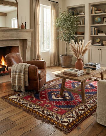 4' 10 x 7' Hand Knotted Anatolian Wool Rug
