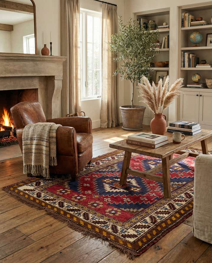 4' 10 x 7' Hand Knotted Anatolian Wool Rug