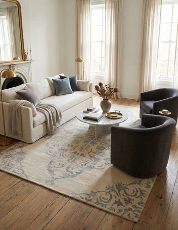 8' x 10' 8 Hand Knotted Darya Rug
