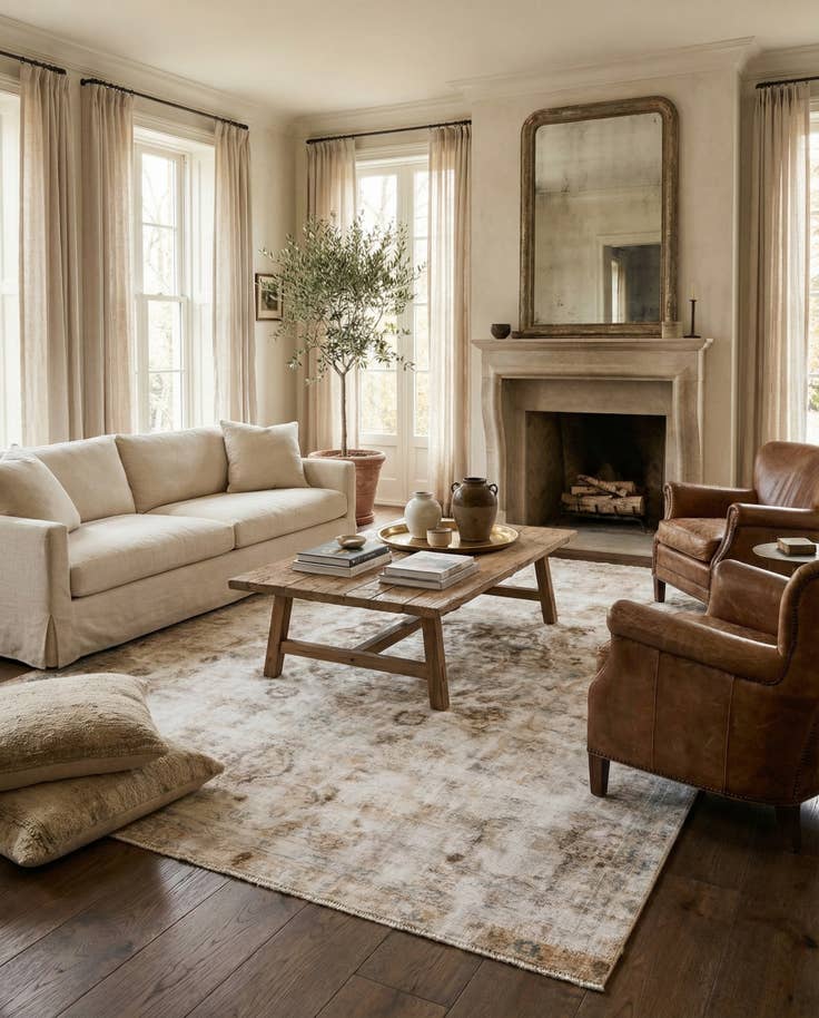 Detail image of 7' 8 x 9' 8 Hand Knotted Ultra Vintage Persian Wool Rug