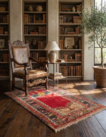 3' 6 x 5' 2 Hand Knotted Milas Rug