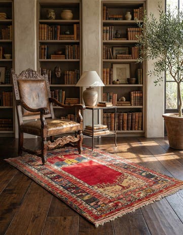 3' 6 x 5' 2 Hand Knotted Milas Rug